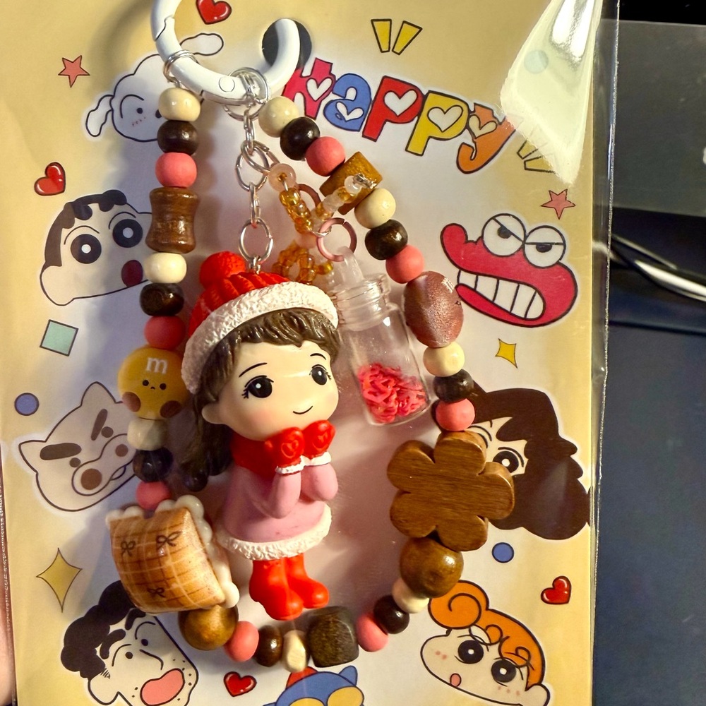 Make a wish Keychain Bag charm